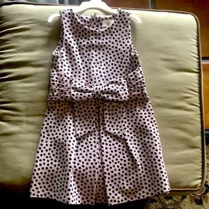 Girls Kate spade polka dot dress light pink
